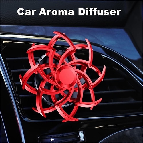 

Ornamento criativo do carro ventilação difusor de aroma do carro giratório fragrância do carro rotação bidirecional perfume do carro desodorante ambientador do carro decoração interior com