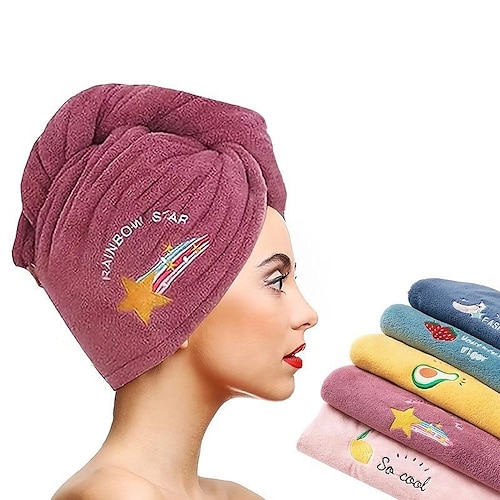 

Dry Hair Cap Female Super Absorbent Quick-Drying Hair Towel Wiping Hair Towel Shower Cap Artifact 2021 New Turban Thickening