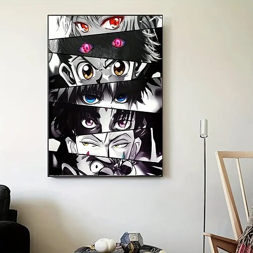 

1 Stück Anime Augen Kunst Poster Leinwand Malerei 15,75 Zoll 23,62 Zoll moderne Poster Home Dekoration für Wohnzimmer Kinder Schlafzimmer kein Rahmen