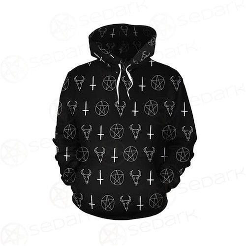 

Men's Pullover Hoodie Sweatshirt Black Hooded Graphic Prints Cross Print Daily Sports 3D Print Streetwear Designer Basic Spring Fall Clothing Apparel Hoodies Sweatshirts