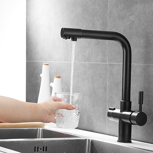 

Armatur für die Küche - Einhand Ein Loch Galvanisierung / Lackierte Oberflächen Gereinigtes Wasser Außen Montage Moderne zeitgenössische Kitchen Taps