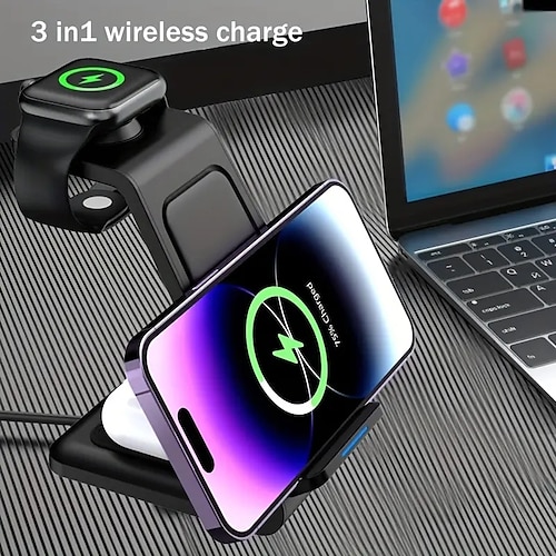 

Wireless Charger Wireless Charging Stand CE Certified FCC Fast Wireless Charging Lightweight Magnetic For Xiaomi Watch Universal Cellphone Mi Band Apple Watch Series SE / 6/5/4/3/2/1