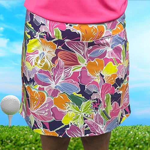 

Mujer Falda de tenis falda de golf ropa de golf Transpirable Secado rápido Dispersor de humedad Vestidos Ropa de tenis Floral Impreso Verano Tenis Golf pepinillo