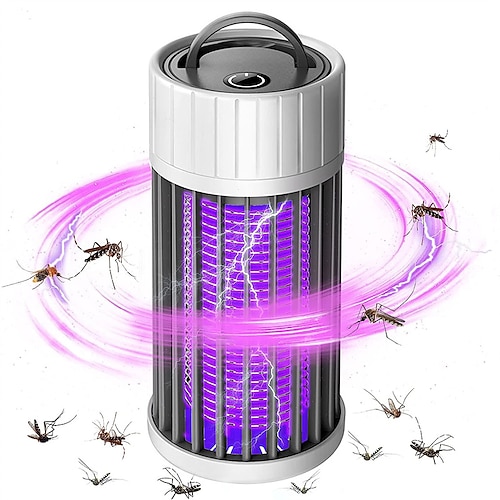 

mosquito killer lamp usb electric bug zapper 360uv fly zapper luz portátil interior Al aire libre para porche, jardín, dormitorio, patio trasero, restaurante, hotel, control de plagas, alimentado