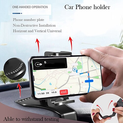 

Suporte de telefone do painel Rotativo Dobrável Leve Suporte de telefone para Carro De Painel Caminhão de carro Compatível com Todos os telefones celulares Acessório para Celular