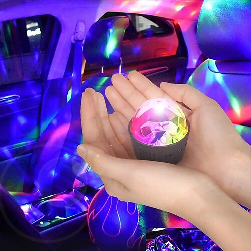 

ilumine sua festa com esta mini bola de discoteca - bateria embutida de controle de voz perfeita para o natal comemorações de aniversário!
