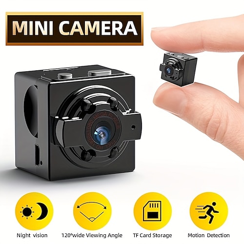 Mini-DV-Kamera mit HD-IR-Nachtsicht-Bewegungserkennung & Kabellose Videoaufzeichnung – perfekt für Outdoor-Sportarten & Luftaufnahme