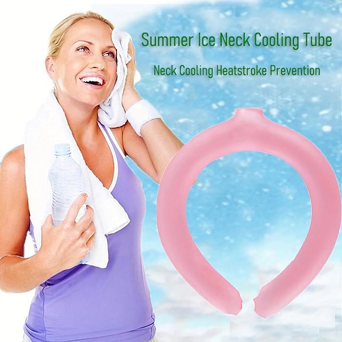 

Summer Ice Neck Cooling Tube, Neck Cooling Heatstroke Prevention, Reusable Neck Cooling Ring, Relief For Hot Flashes And Feve, For Outdoor Sports Activities Summer