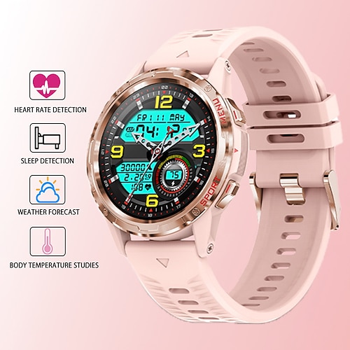 

iMosi MK60 Smart Watch 1.2 inch Smartwatch Fitness Running Watch Bluetooth Pedometer Call Reminder Activity Tracker Compatible with Android iOS Women Men Hands-Free Calls Media Control Message