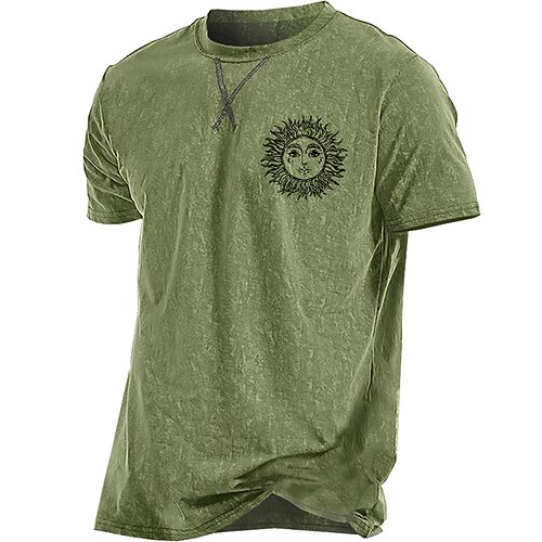 

Herren T Shirt Graphic Karikatur Rundhalsausschnitt Bekleidung 3D-Druck Outdoor Täglich Kurzarm Bedruckt Modisch Designer Vintage