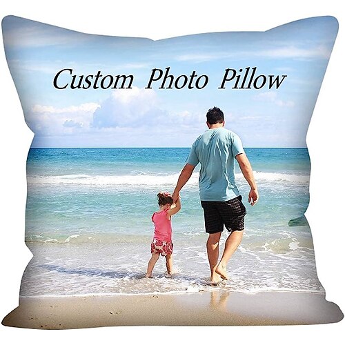 

fronha personalizada adicione sua imagem imagem de design de foto personalizada moda casual fronha capa de almofada 1pc