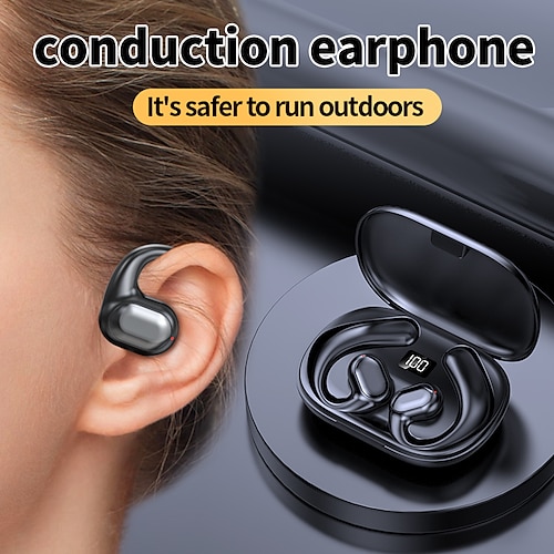 BL35 Bone Conduction Headphone Ear Clip Bluetooth5.0 Stereo Long