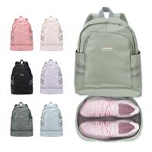 

coofay Turnrucksack für Damen, wasserdichter Rucksack mit Schuhfach, leichter Reiserucksack, Sportrucksack, kleine Turnbeutel