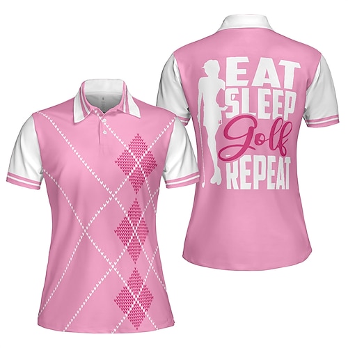 

Mujer Camisas de polo Camiseta de golf ropa de golf Transpirable Secado rápido Suave Manga Corta Camiseta Ajuste regular Plaid Verano Primavera Entrenamiento de gimnasio Golf Bádminton