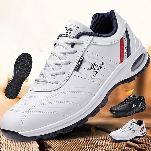 

Homens Tênis Sapatos casuais masculinos Look desportivo Sapatos Confortáveis Esportivo Casual Ao ar livre Diário Corrida Sapatos de fitness e cross training Golfe Couro Sintético Respirável