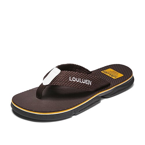 

Hombre Zapatillas y flip-flops Zapatillas Sandalias de moda Chancletas Zapatillas al aire libre Casual Estilo playero Diario EVA Transpirable Negro Marrón Azul Oscuro Bloque de color Verano Primavera