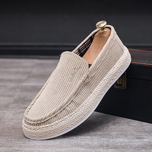 

Homens Tênis Mocassins e Slip-Ons Mocassim Sapatas da manta do estilo britânico Sapatos Confortáveis Casual Formais Diário Couro Ecológico Respirável Confortável Preto Azul Bege Primavera Outono