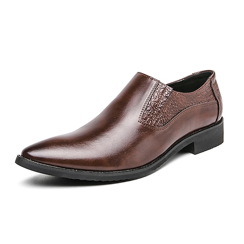 

Homme Mocassins et Slip On Mocassins de confort Maillots de bain Chaussures à carreaux de style britannique Décontractées Britanique du quotidien Polyuréthane Noir Marron Printemps Automne