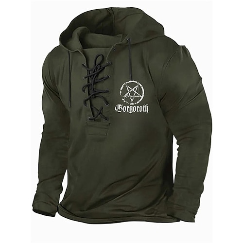 

Herren Hoodie Sweatshirt Kapuze Zur Seite fahren Schwarz Armeegrün Marineblau Mit Kapuze Grafik-Drucke Sterne mit Schnürung Bedruckt Casual Täglich Sport 3D-Druck Strassenmode Designer Basic Frühling