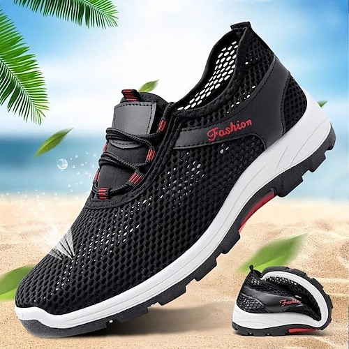 

Herren Turnschuhe Freizeitschuhe für Herren Sportlicher Look Sport Vintage Brautkleider schlicht Outdoor Täglich Rennen Wandern Wanderschuhe Leder Elastisches Gewebe Atmungsaktiv Komfortabel