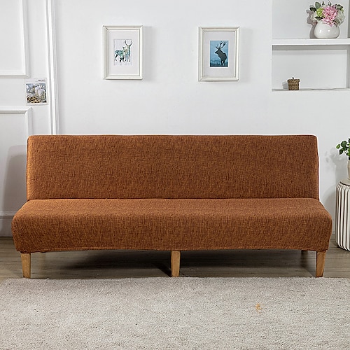 

Stretch-Futon-Couchbezüge, Sofabettbezug für Hunde und Haustiere, 2-sitzige armlose Schonbezüge für Zweiersofa, waschbarer Couchschutz, weich und langlebig