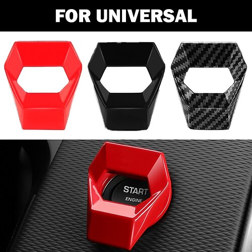

1 pc voiture moteur démarrage arrêt interrupteur bouton couverture décoratif auto accessoires bouton poussoir collant couverture voiture intérieur