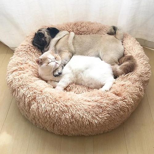 lit confortable en peluche pour animal de compagnie - gardez votre chien ou votre chat au chaud et confortable à l'intérieur !