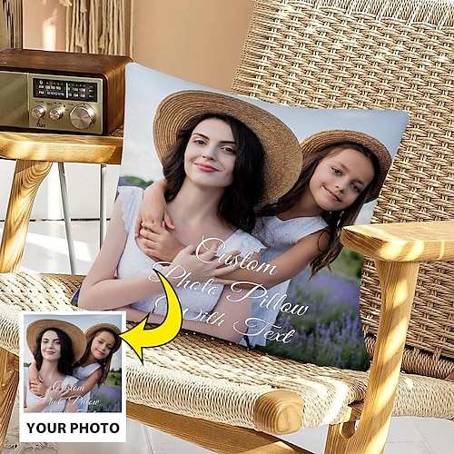 

Custom Pillow Cover Add your Image Personalized Photo Design Picture Fashion Casual Pillowcase Cushion Cover 1pc