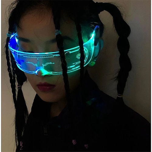 

Colorful LED Glasses Luminous Glasses for Music Bar KTV Glow Party Decoration Christmas Festival Glowing Neon Glasses