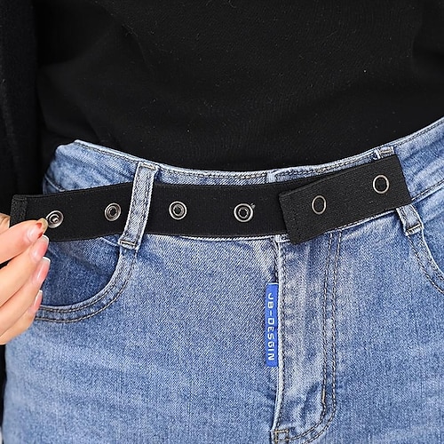 

1 bande élastique à la taille, boucle d'extension de taille réglable, ceinture en polyester