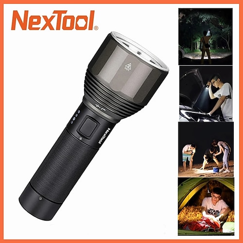 

nextool 2000 lm lanterna ipx7 à prova dwaterproof água recarregável 5000mah luz led tipo c tocha de carga rápida para uso externo