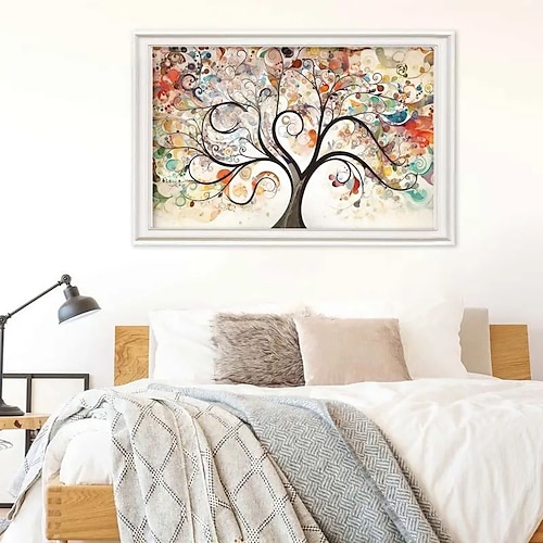 

1pc a fantasia árvore do amor pintura em tela pôsteres e imprime imagens de arte de parede para sala de estar decoração do quarto sem moldura