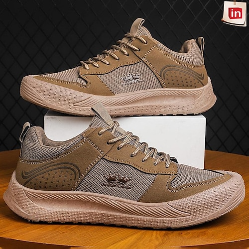 

Hombre Zapatillas de deporte Zapatos casuales de hombre Mirada deportiva Deportivo Vintage Casual Exterior Deportivo Diario Zapatos para correr Senderismo Zapatos de Paseo Cuero Malla Transpirable