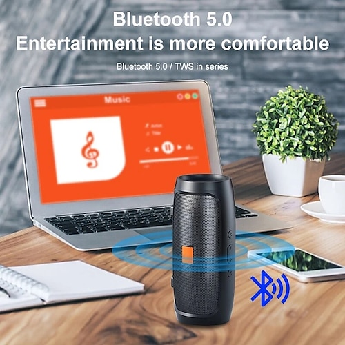 

j007 alto-falante bluetooth alto-falante duplo estéreo reprodução ao ar livre fm transmissão de voz subwoofer portátil 50 alto-falante sem fio