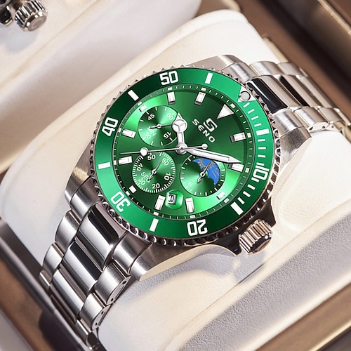 

Mujer Hombre Relojes de cuarzo minimalista Negocios Reloj de Muñeca Resistente a los Golpes Luminoso Fecha Semana IMPERMEABLE Acero Aleación de Zinc Reloj