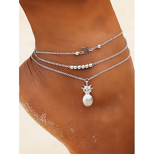 

Mujer Moda Exterior Piña Calcetín