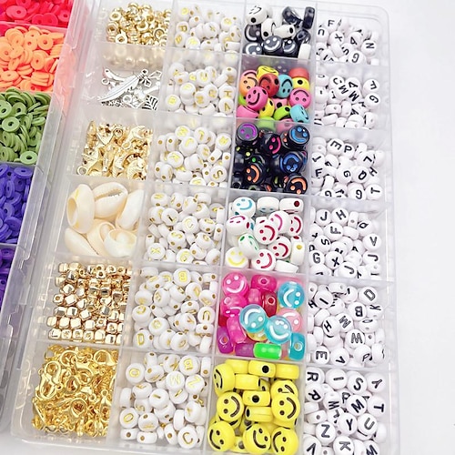 DIY Alphabet Bead - Multicolor A to Z Letter Beads For Bracelets