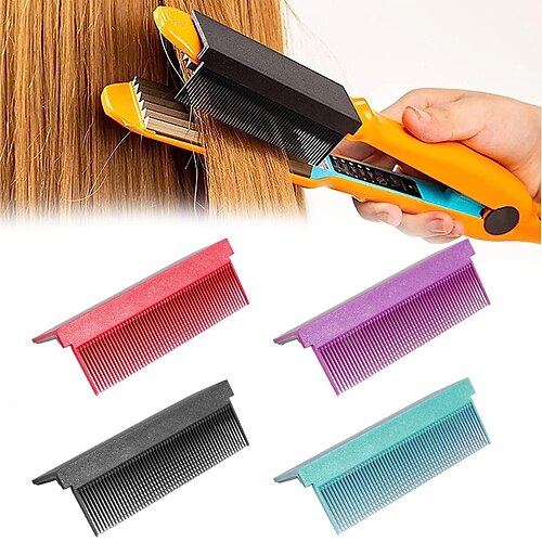 

Flat Iron Comb Attachment Clip on, Barber Hair Straightening Comb Attachment for Flat Iron, Hair Styling Tools