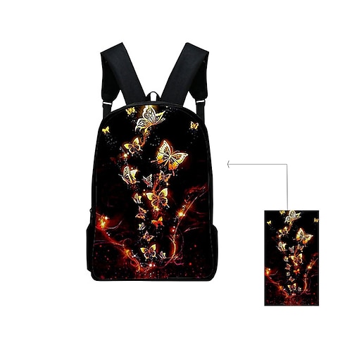 

Homme Femme sac à dos 3D sac à dos Ecole du quotidien Tissu Oxford Grande Capacité Respirable Poids Léger Fermeture Blanche