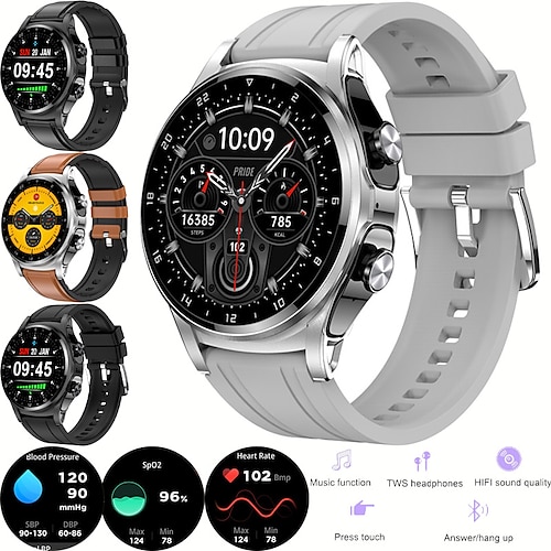 

GT66 Smart Watch 1.39 inch Smartwatch Fitness Running Watch Bluetooth Pedometer Call Reminder Sleep Tracker Compatible with Android iOS Women Men Waterproof Media Control Message Reminder IP 67 45mm