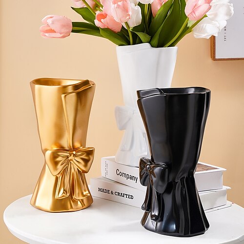 

Bouquet en forme de vase nordique créatif arc tenant résine artisanat utilisé pour la maison fête restaurant mariage décoration cadeaux 1 pc