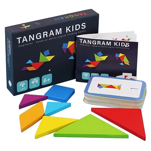 Wooden Tangram Puzzle - Montessori Services
