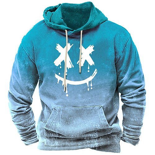 

Homme Sweat à capuche Rouge Bleu Roi Bleu Vert Gris Capuche Bande dessinée Imprimés Photos Imprimer du quotidien Des sports 3D effet Vêtement de rue Design basique Printemps & Automne Vêtement Tenue