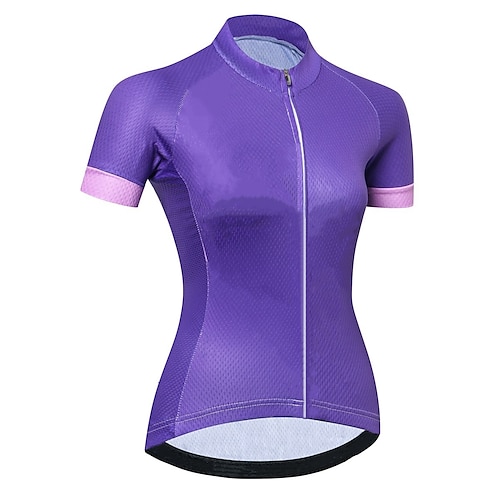 

Mujer Maillot de ciclismo con culotte largo Tirantes Maillot de Ciclismo Manga Corta Bicicleta Chándal Maillot Camiseta con 3 bolsillos traseros MTB Bicicleta Montaña Ciclismo Carretera Suave Bandas