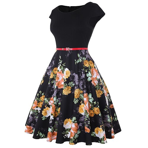 Classical Retro Vintage 1950s Elegant Flapper Dress Dress A-Line Dress Audrey Hepburn Women's Cosplay Costume Carnival Date Tea Party Casual Daily Dress 2026 - $28.99 Classical Retro Vintage 1950s Elegant Flapper Dress Dress A-Line Dress Audrey Hepburn Women's Cosplay Costume Carnival Date Tea Party Casual Daily Dress 2026 - $28.99