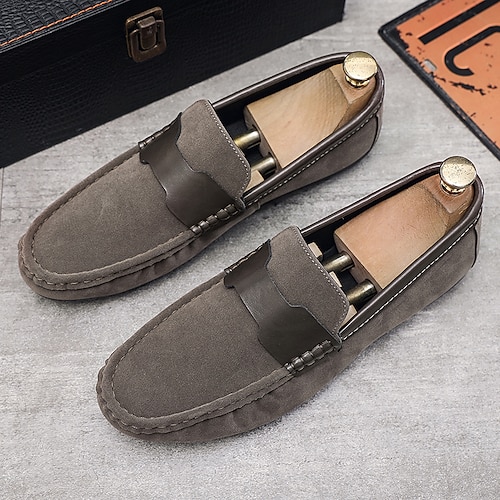 

Hombre Zapatos de taco bajo y Slip-On Casual Diario Cuero Sintético Transpirable Cómodo Negro Marrón Verano Otoño