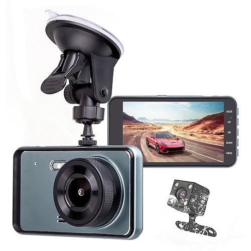 

Y6T 1080p Novo Design / HD / Monitoramento 360 ° DVR de carro 170 Graus Ângulo amplo 4 polegada IPS Dash Cam com WIFI / Visão Nocturna / Modo de Estacionamento 4 LEDs Infravermelhos Gravador de carro