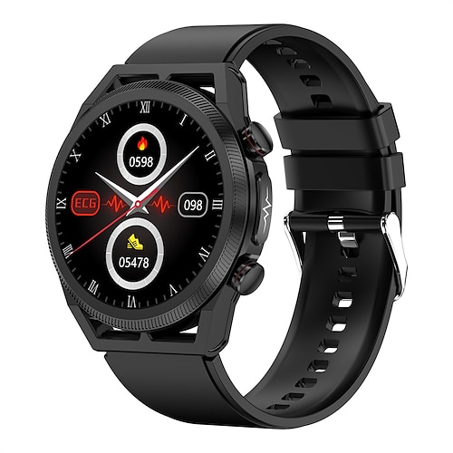 

ET310 Smartwatch 1.39 Zoll Smartwatch Fitnessuhr Bluetooth EKG PPG Temperaturüberwachung AktivitätenTracker Kompatibel mit Android iOS Damen Herren Langer Standby Wasserdicht Kamera Kontrolle IP 67