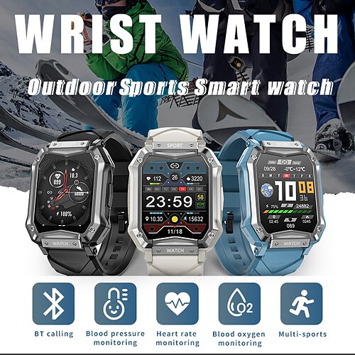 

696 SB-T15 Reloj inteligente 1.65 pulgada Smartwatch Reloj elegante Bluetooth Podómetro Recordatorio de Llamadas Seguimiento del Sueño Compatible con Android iOS Hombre Llamadas con Manos Libres