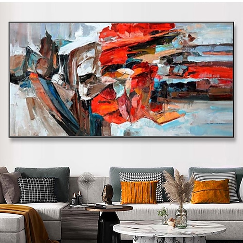 

Mintura pinturas a óleo abstratas feitas à mão sobre tela decoração de arte de parede imagem moderna para decoração de casa pintura sem moldura enrolada não esticada